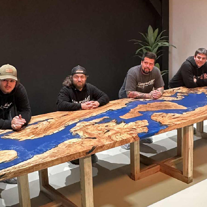 Our Biggest Project Yet: Crafting the Caribbean-Inspired Spalted Maple River Table