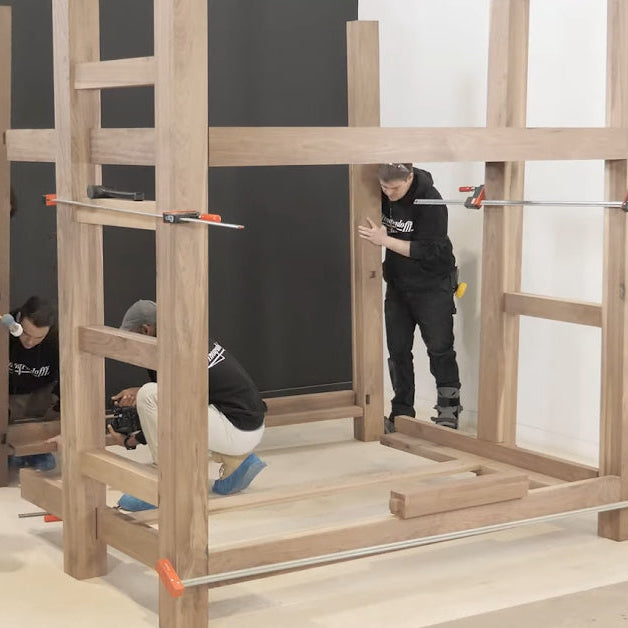 Building a Queen-Size Hardwood Bunk Bed: A Modern Project with Old-School Craftsmanship