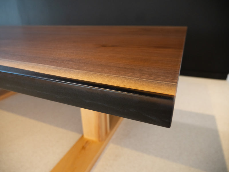 Walnut Dinning Table with Ash Wood Base